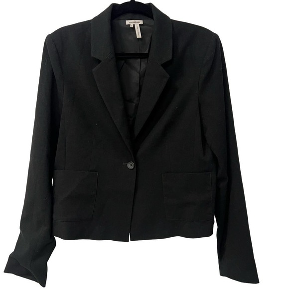 MANOUKIAN Black 1 button Blazer Size 12/ European Size 44 - Picture 1 of 7